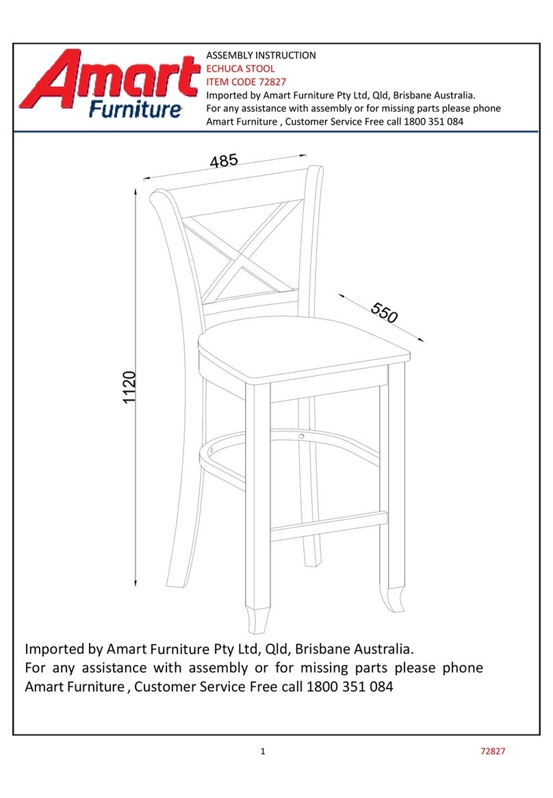 Amart Furniture ECHUCA 72827 Assembly instruction Amart Furniture ECHUCA 72827 Assembly instruction
