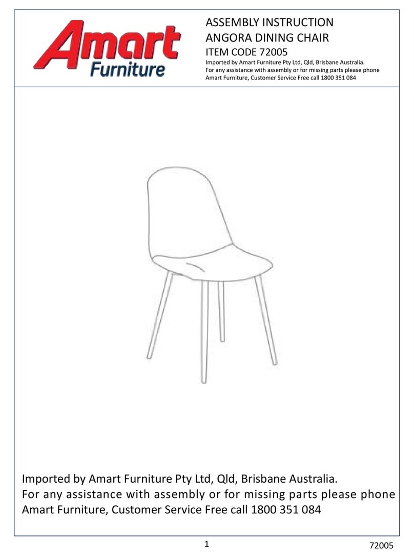 Amart Furniture ANGORA 72005 Assembly instruction