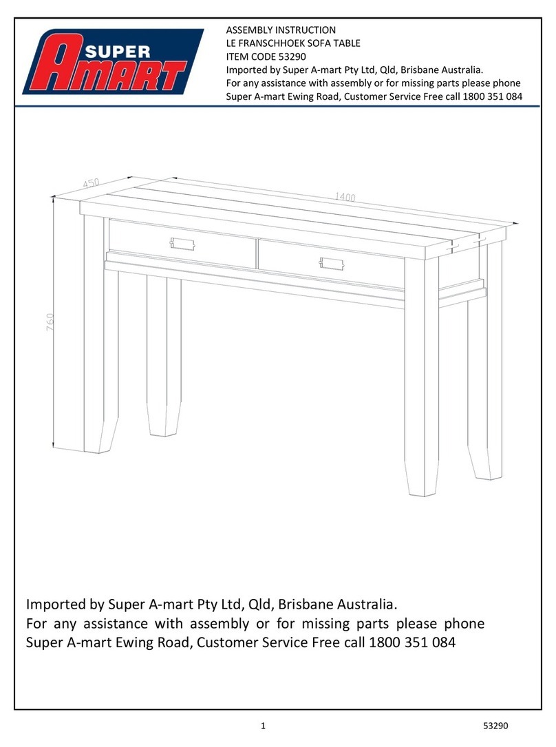 Super Amart LE FRANSCHHOEK 53290 User manual Super Amart LE FRANSCHHOEK 53290 User manual