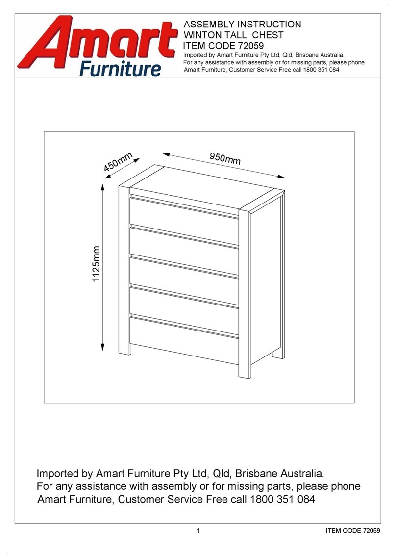 Amart Furniture WINTON 72059 Assembly instruction Amart Furniture WINTON 72059 Assembly instruction
