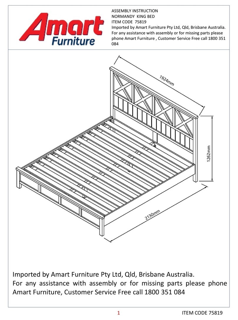 Amart Furniture NORMANDY 75819 Assembly instruction