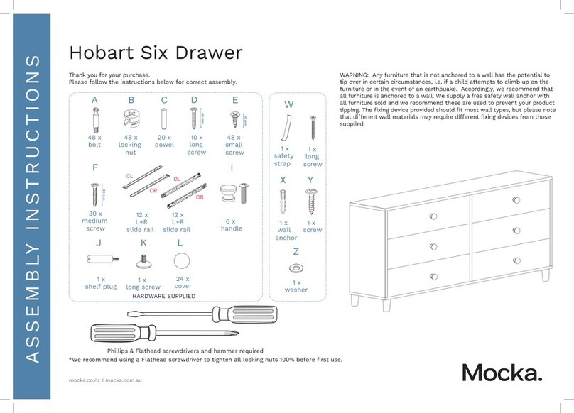 Mocka Hobart Assembly instructions