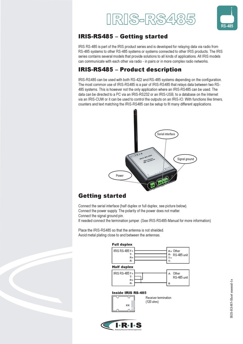 IRIS IRIS-RS485 Getting started