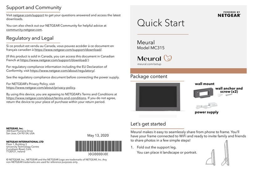 NETGEAR Meural MC315 quick start