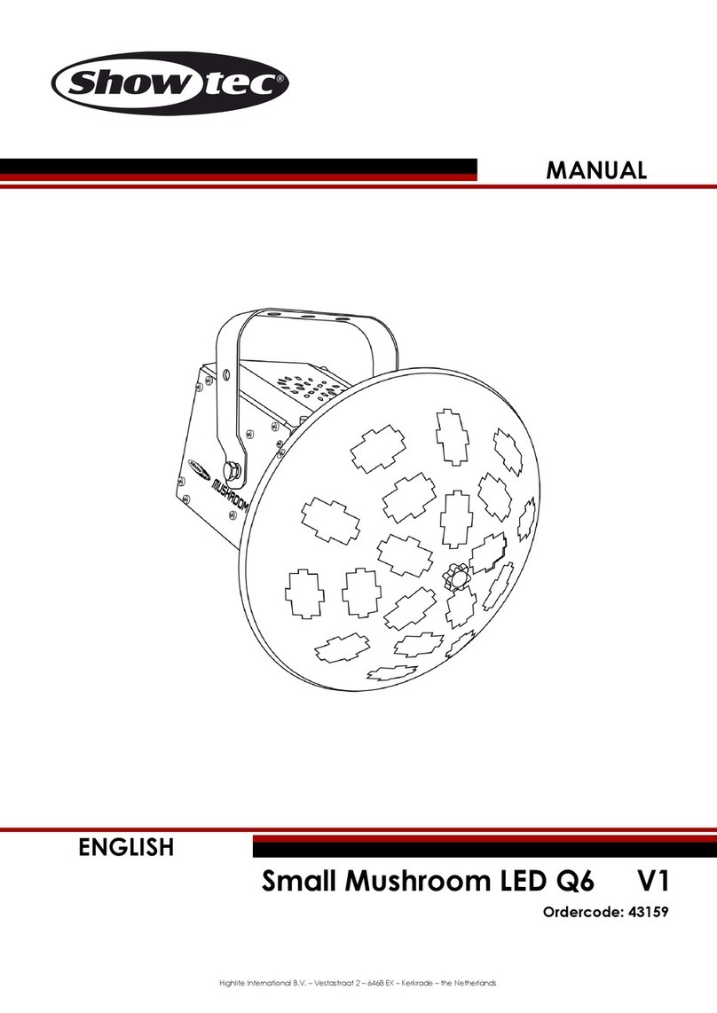 Show Tec Small Mushroom LED Q6 V1 User manual