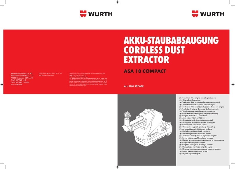 Würth ASA 18 COMPACT Quick guide