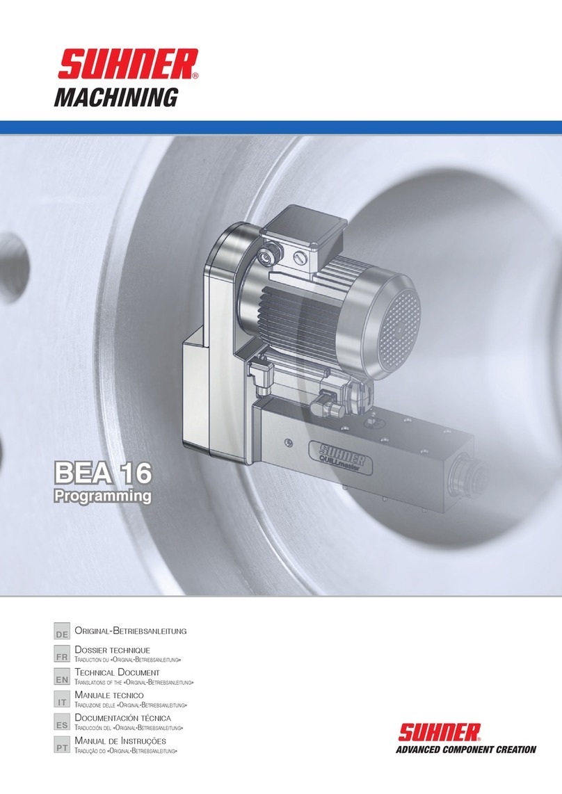 SUHNER MACHINING BEA 16 BEA Technical manual