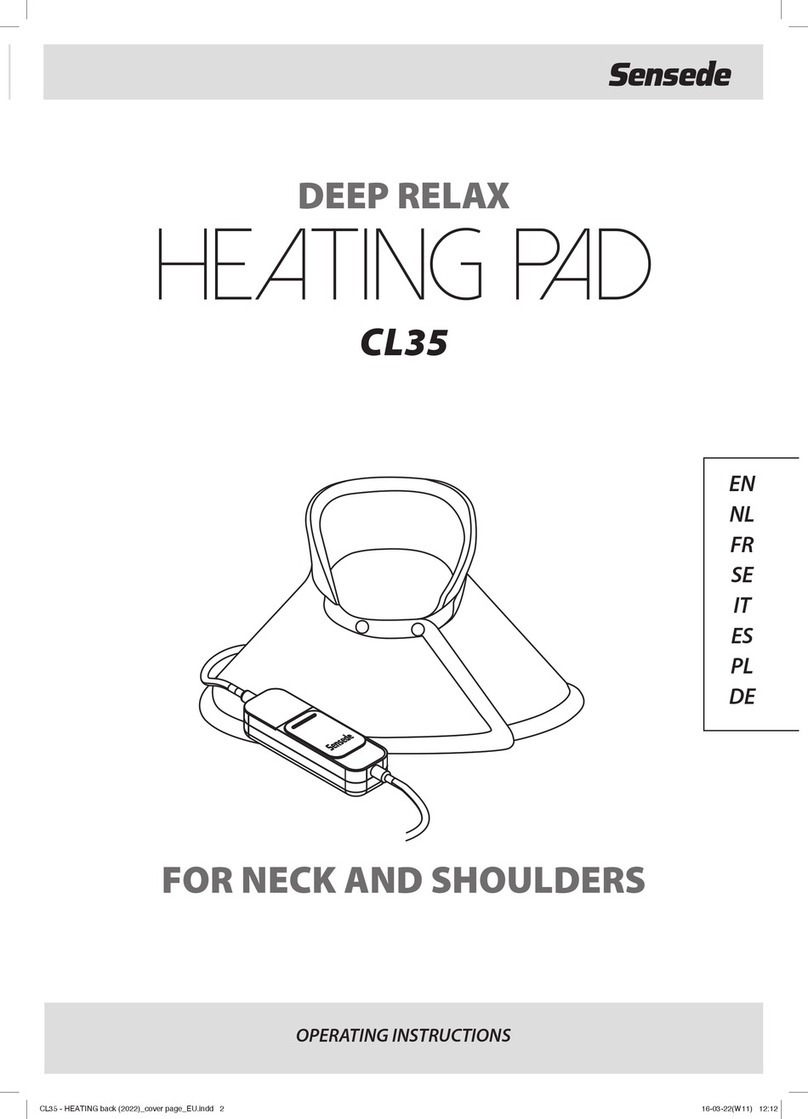 Sensede Deep Relax CL35 operating instructions