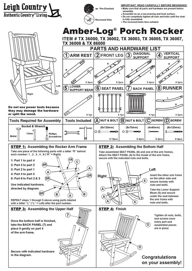 Leigh Country Amber-Log TX 86000 manual