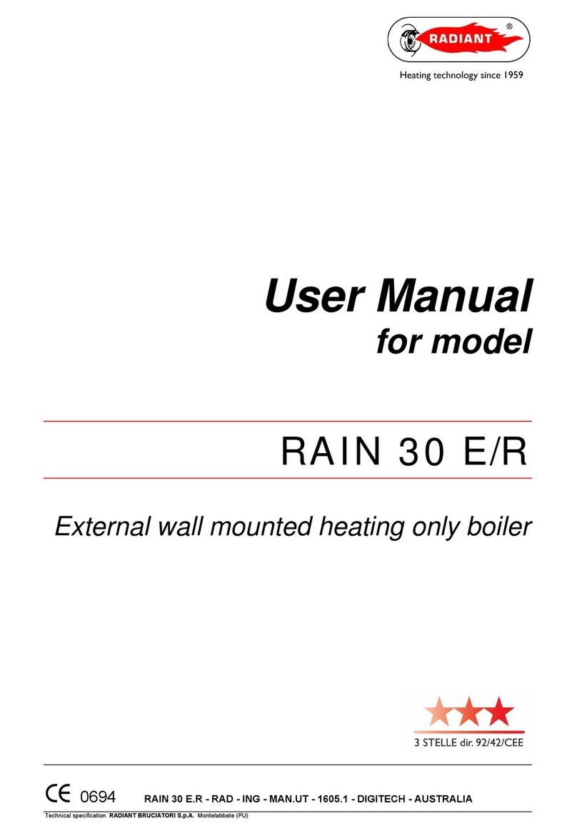 Radiant RAIN 30 E User manual Radiant RAIN 30 E User manual