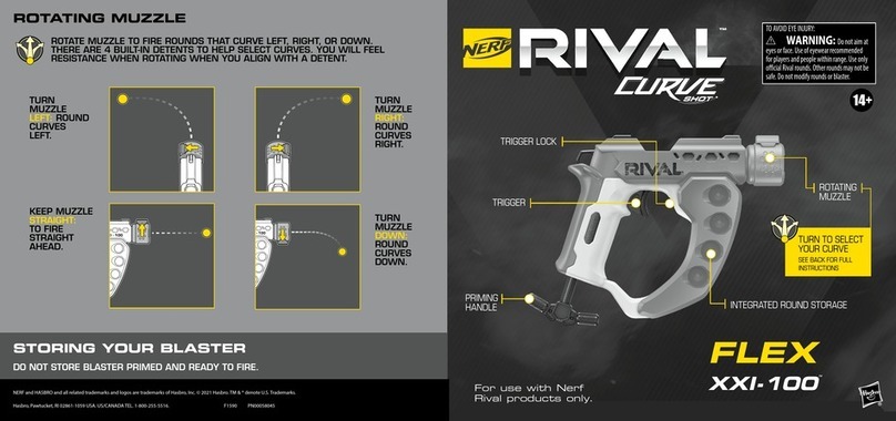Nerf Rival Curve Shot Flex XXI-100 User manual Nerf Rival Curve Shot Flex XXI-100 User manual