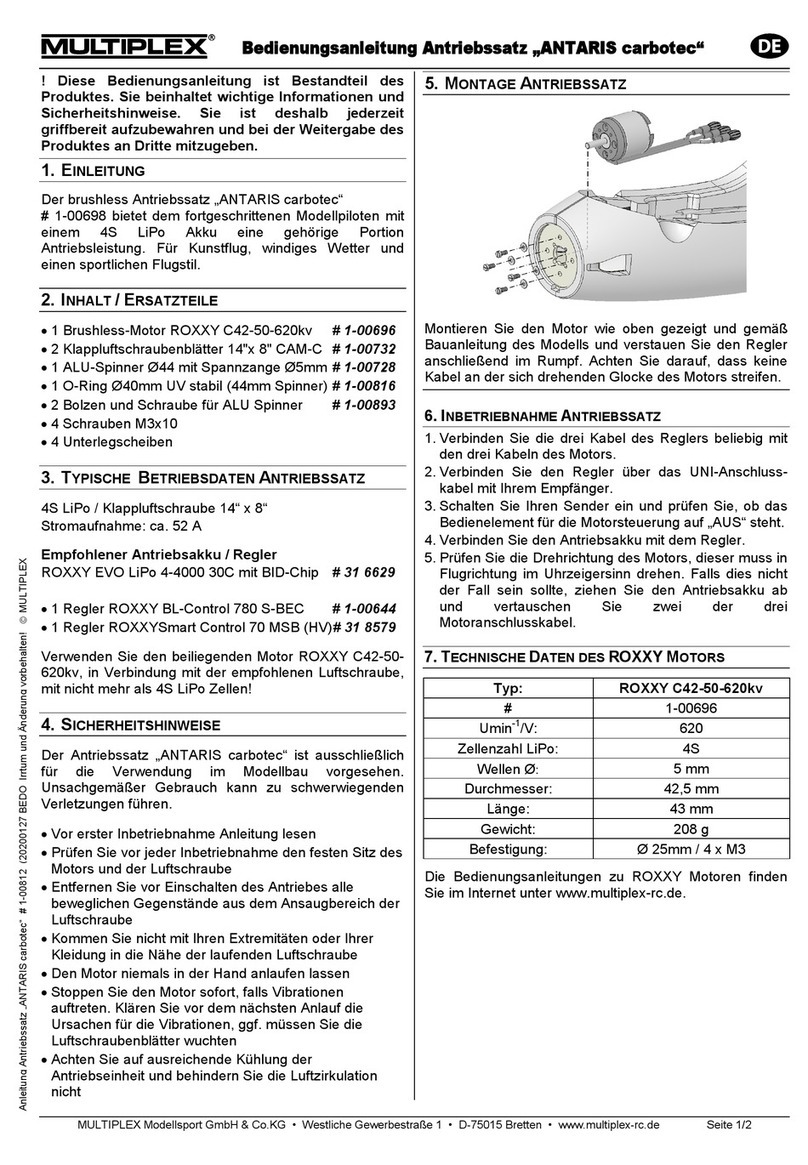 Multiplex 1-00698 User manual