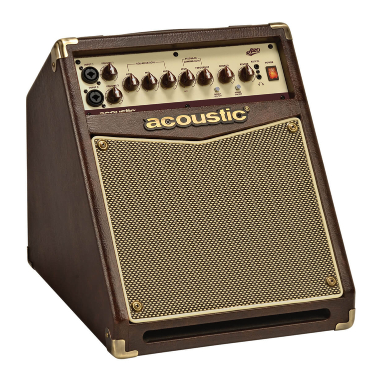 Acoustic A20 User manual
