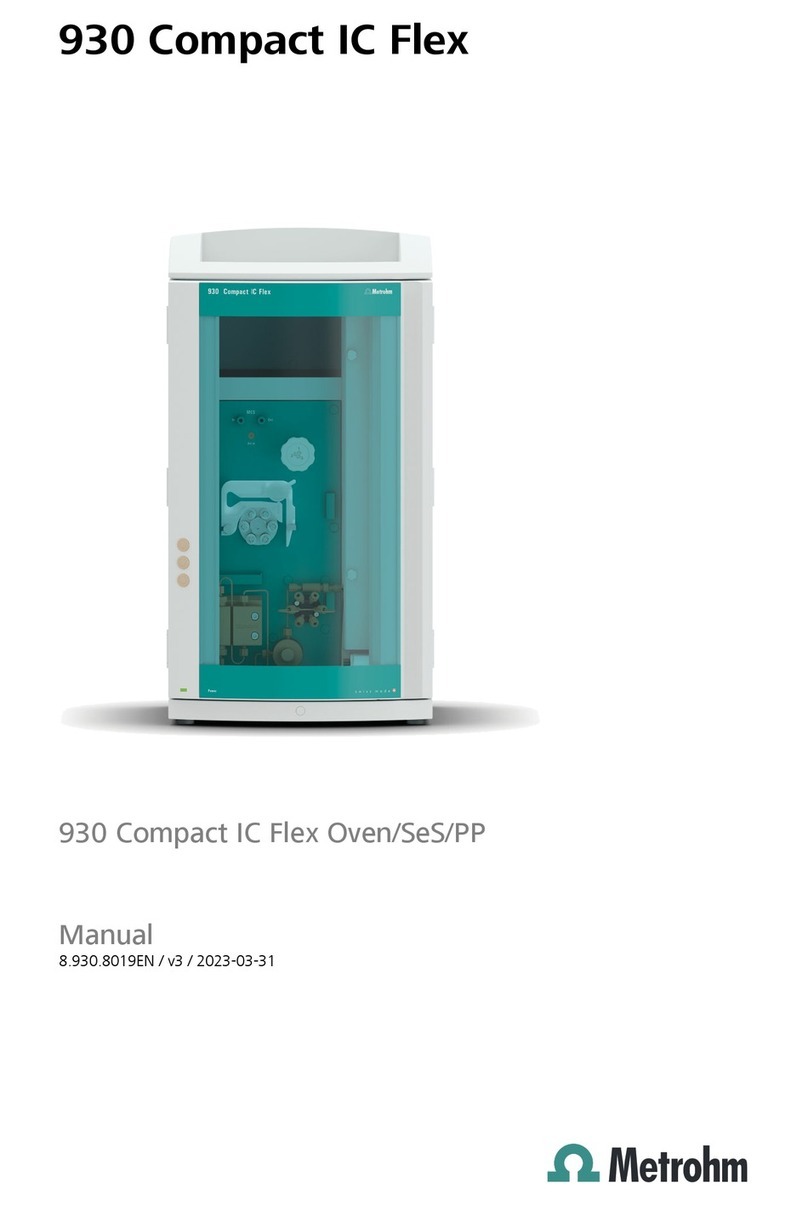 Metrohm 930 Compact IC Flex User manual Metrohm 930 Compact IC Flex User manual