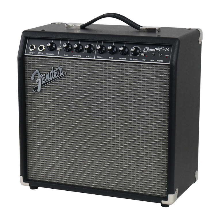 Fender Shampion 40 User manual Fender Shampion 40 User manual