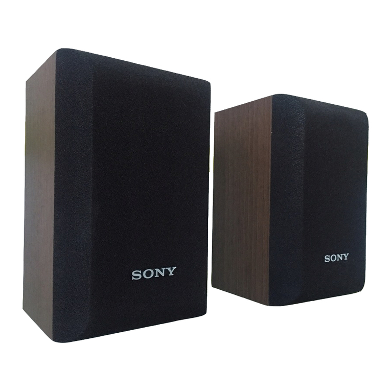 Sony SS-SR3000 user manual