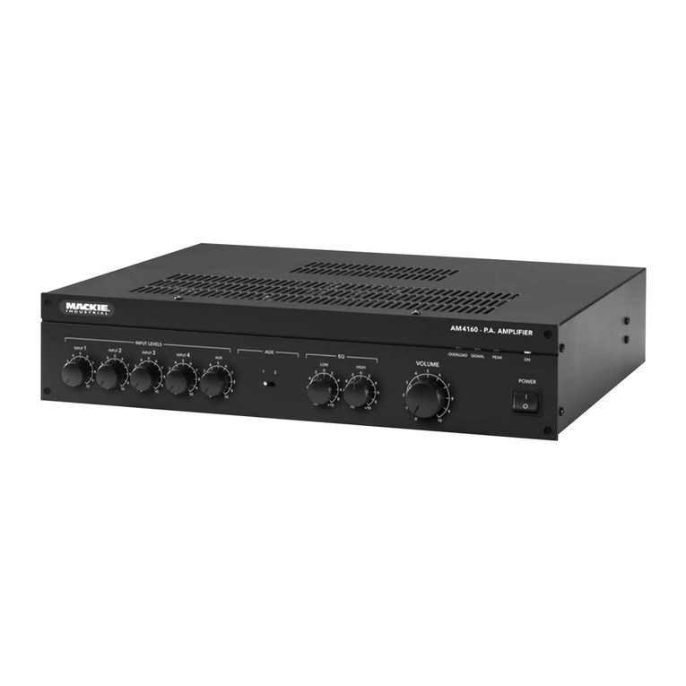 Mackie UP 4000 Series quick start guide