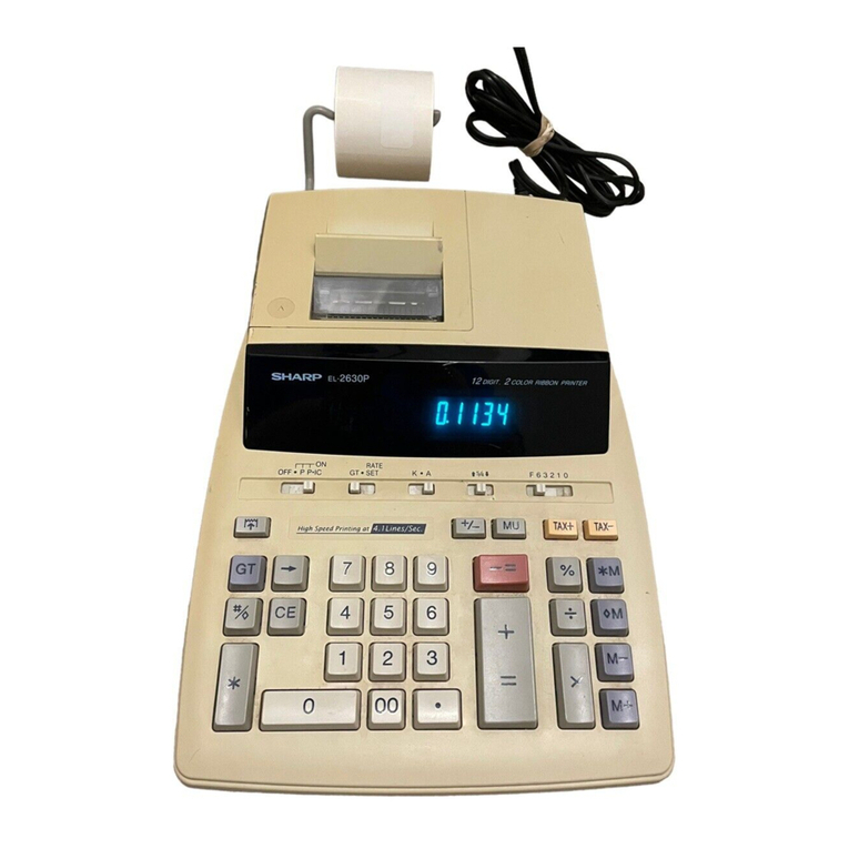 Sharp EL-2630P II User manual