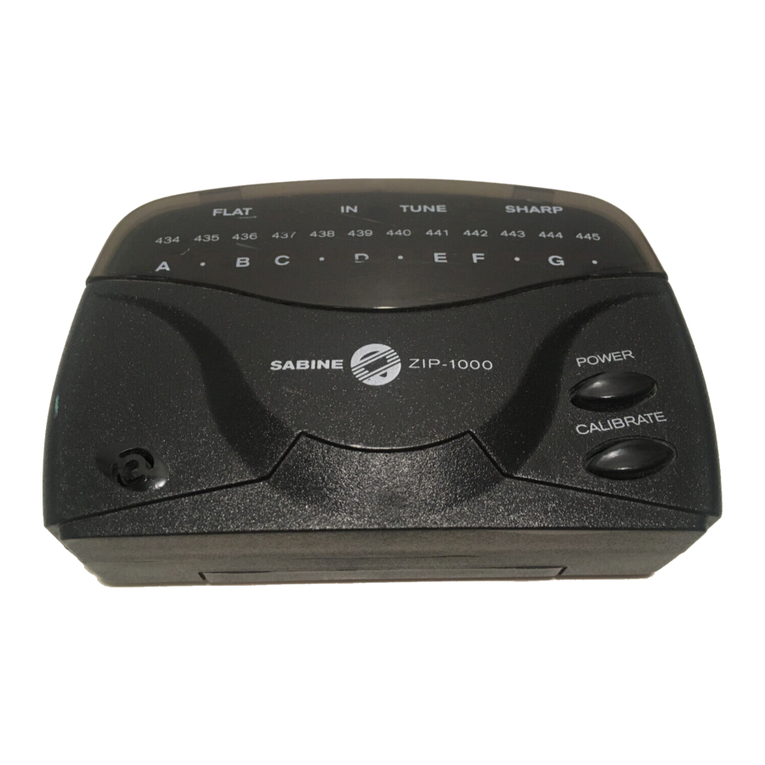 SABINE ZIP-1000 User manual