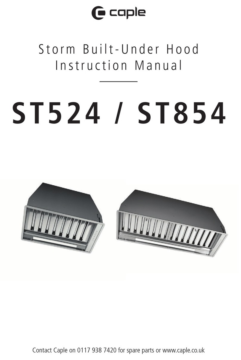 Caple Storm ST524 User manual Caple Storm ST524 User manual