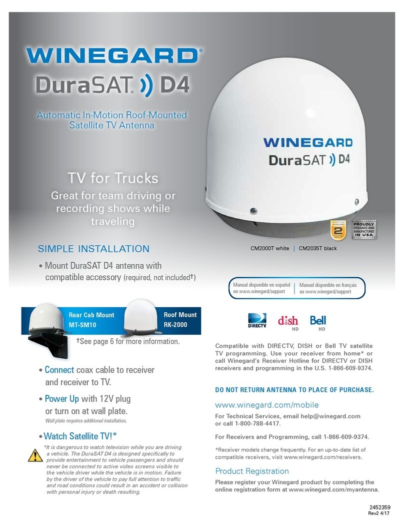 Winegard DuraSAT D4 CM2000T quick start guide