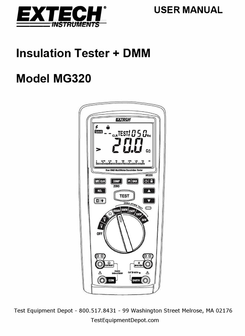 Extech Instruments MG320-NIST User manual