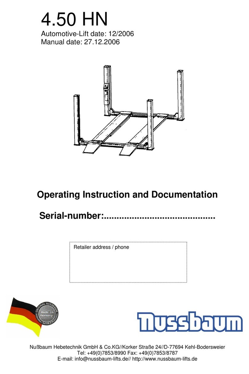 Nussbaum 4.50 HN Operating Instruction and Documentation