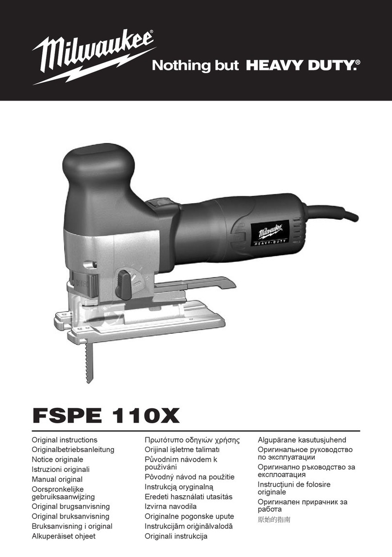 Milwaukee FSPE 110X User manual