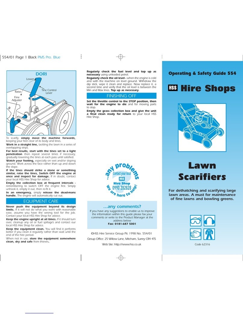 HSS Hire 62316 Operating & safety guide