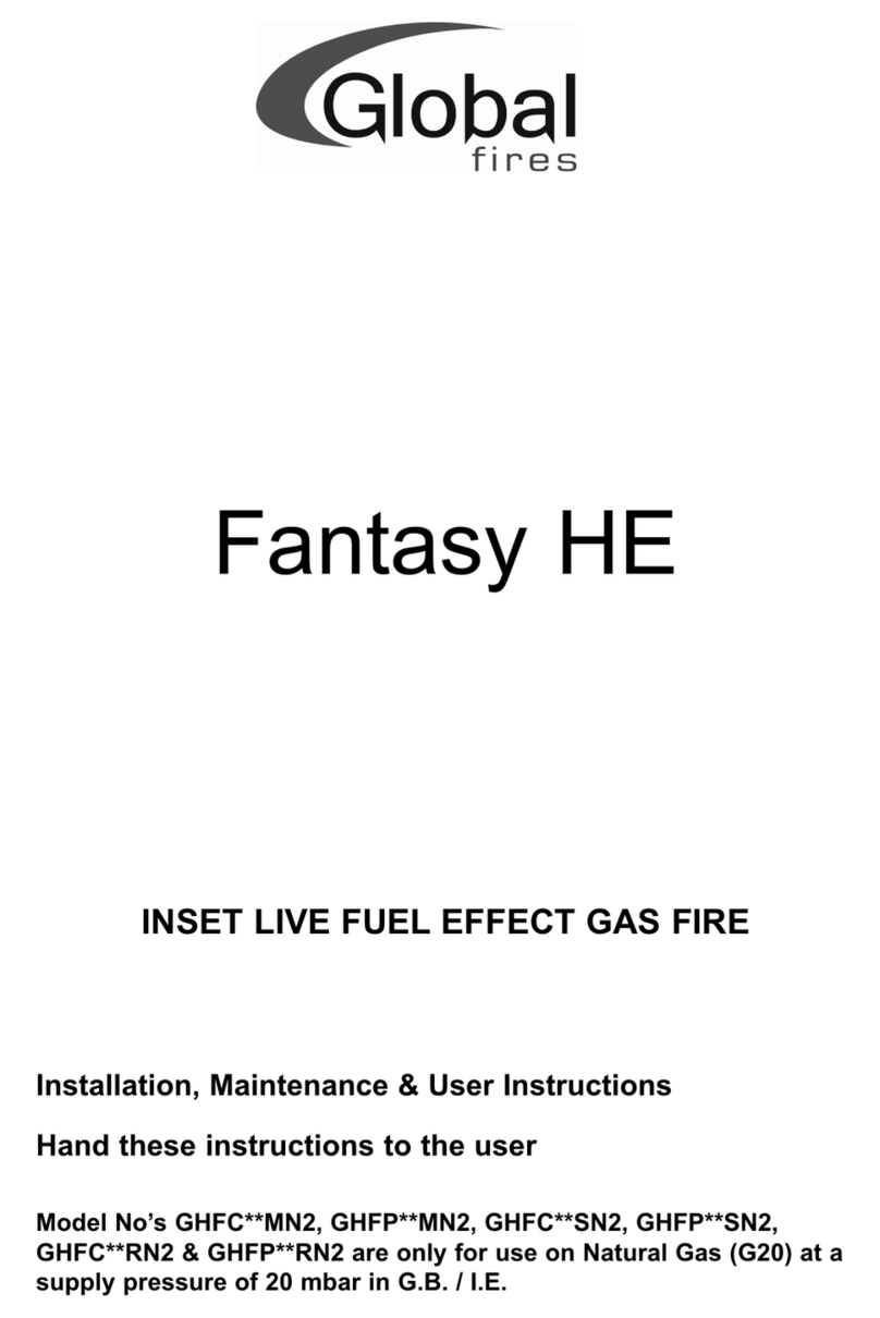Global Fires Fantasy HE GHFC MN2 Series Mounting instructions Global Fires Fantasy HE GHFC MN2 Series Mounting instructions