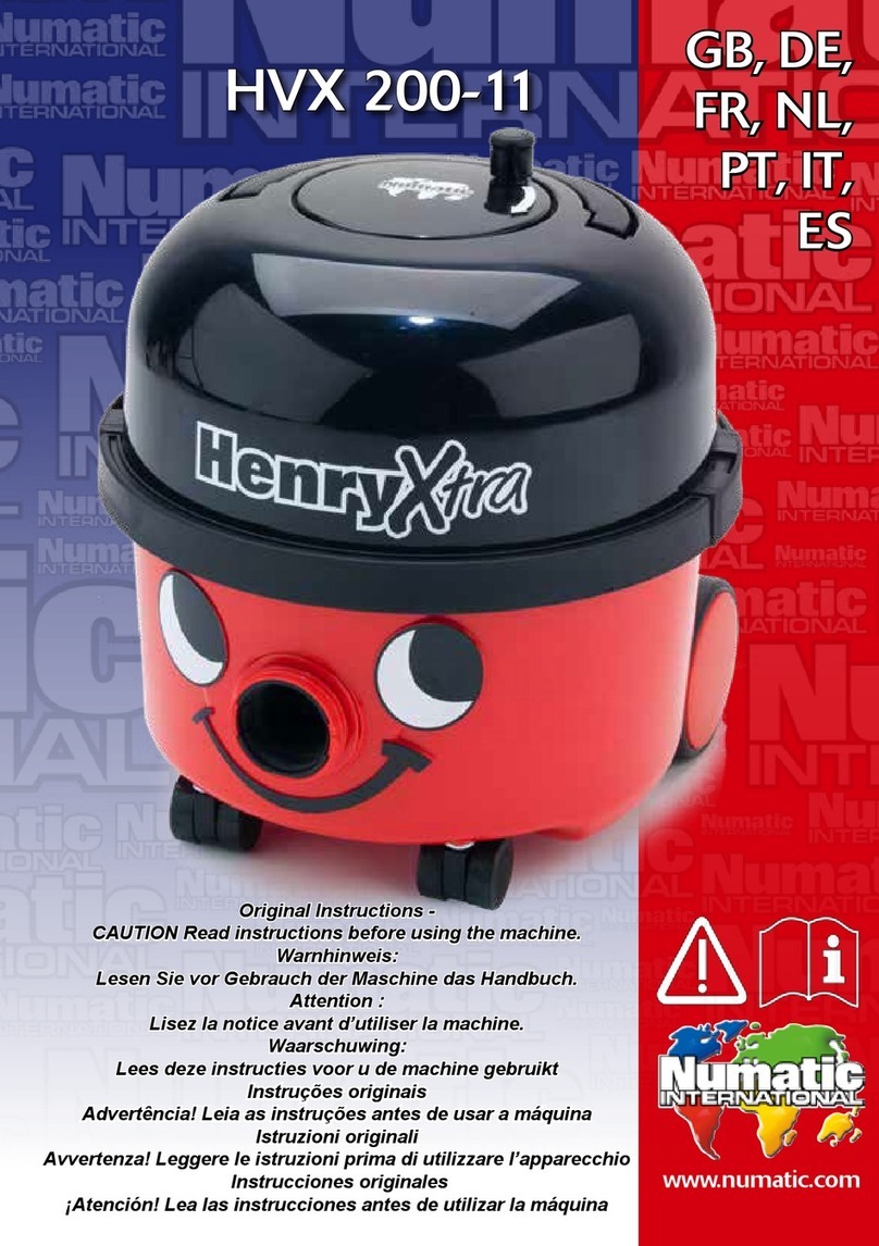 Numatic HVX 200-11 Original instructions