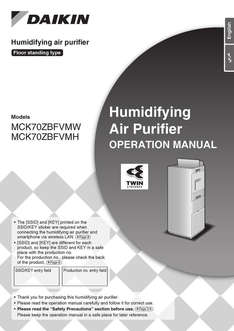 Daikin MCK70ZBFVMW User manual