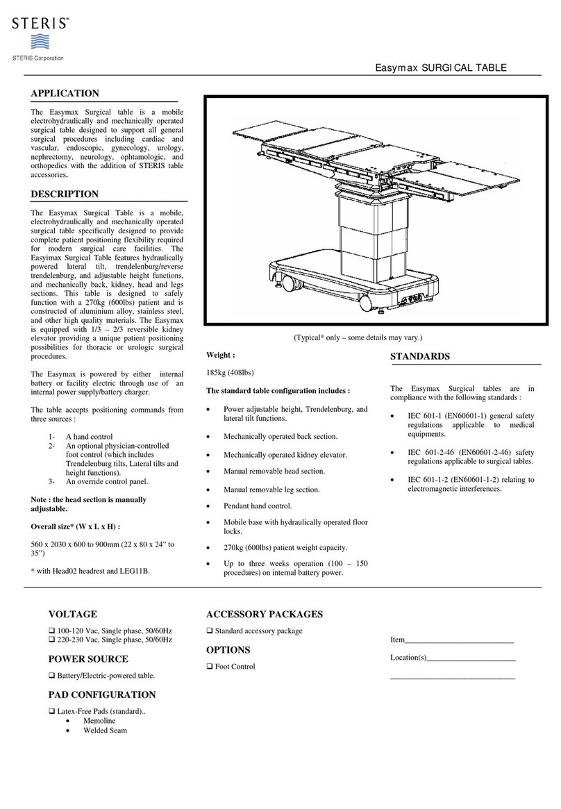 Steris Easymax instructions