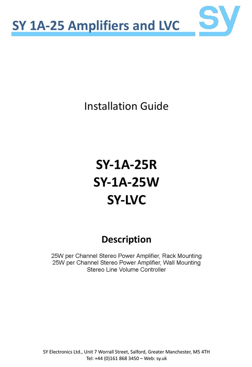SY SY-1A-25R installation guide