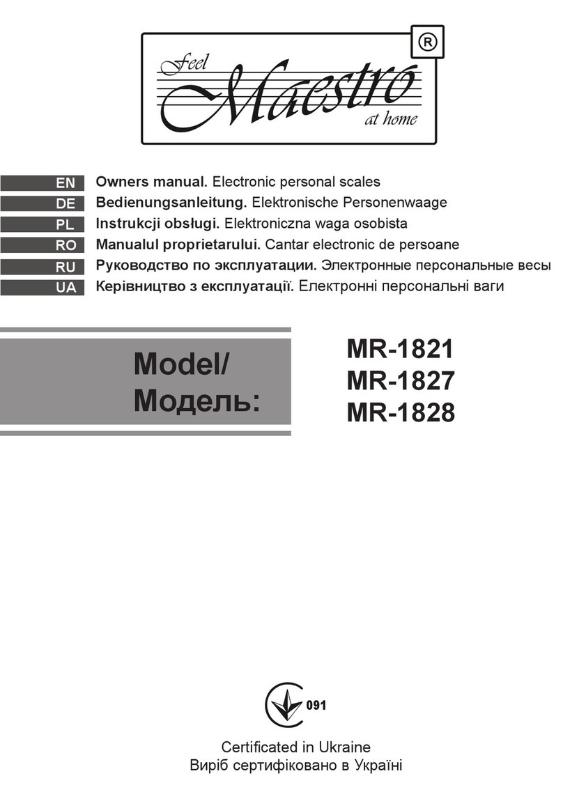 Maestro MR 1821 User manual