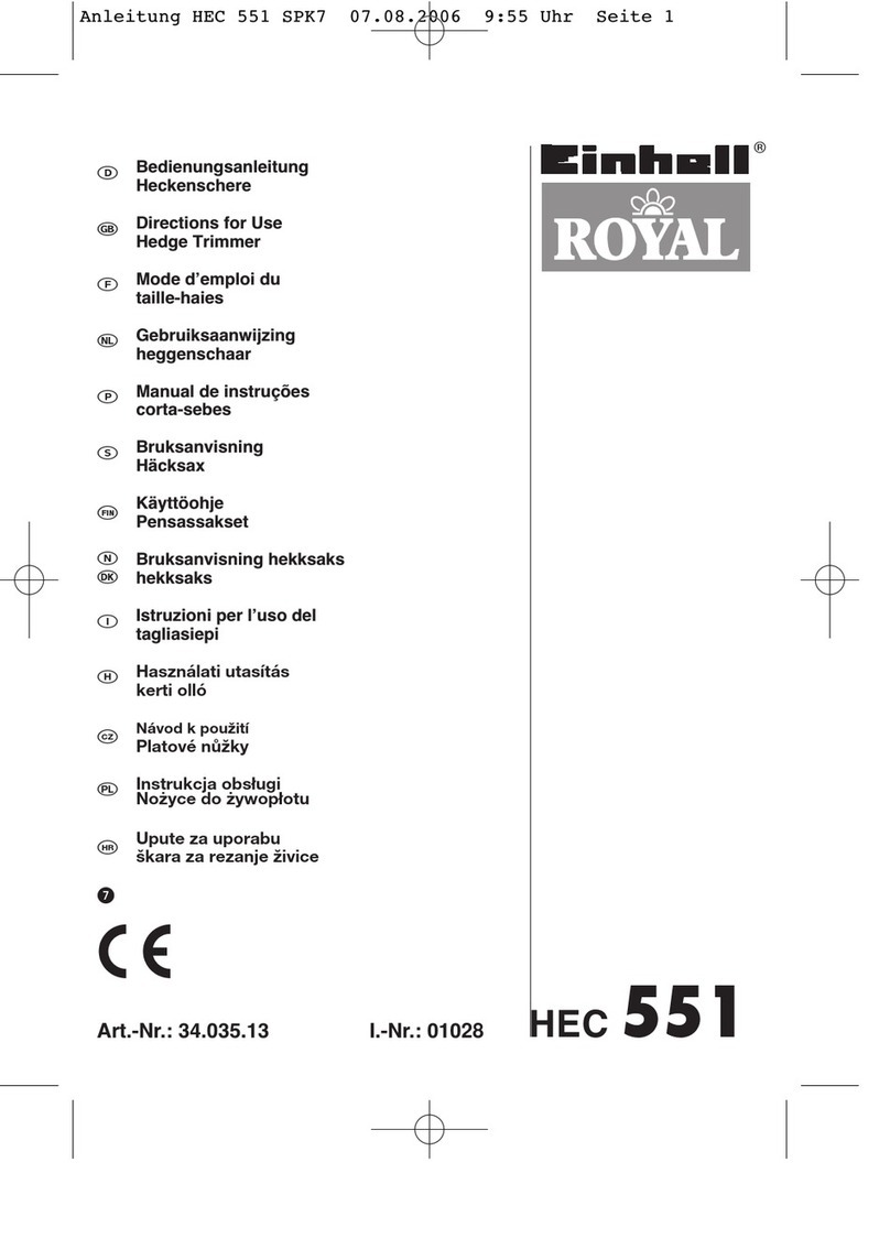 Einhell Royal HEC 551 Directions for use