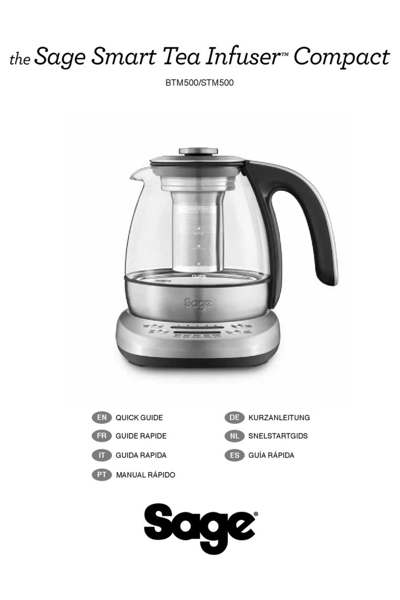 Sage Smart Tea Infuser Compact STM500 User manual