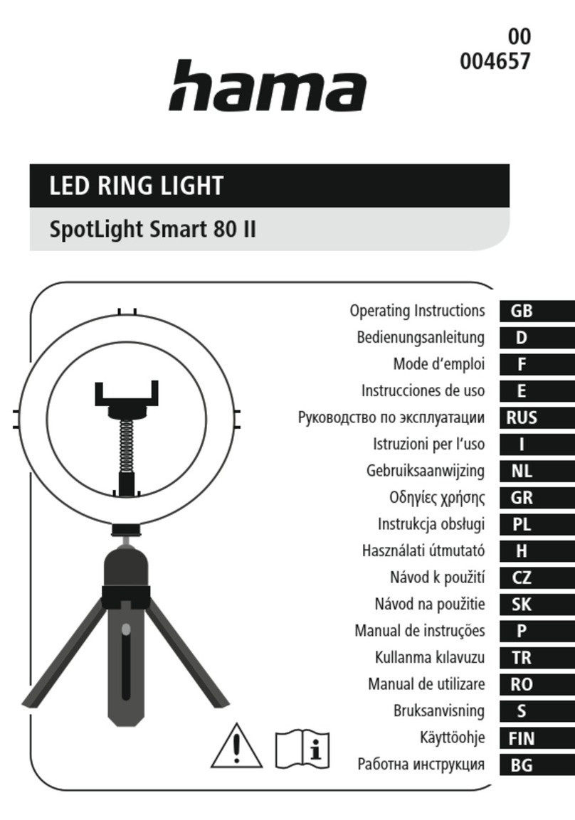 Hama SpotLight Smart 80 II operating instructions Hama SpotLight Smart 80 II operating instructions