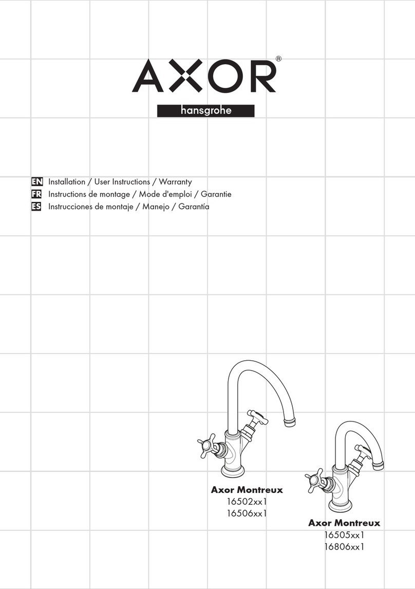 Hans Grohe Axor Montreux 16502 1 Series Instruction Manual Hans Grohe Axor Montreux 16502 1 Series Instruction Manual