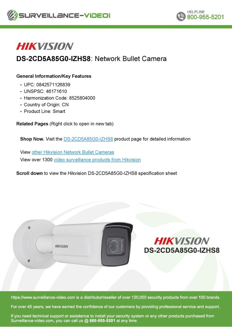 HIK VISION DS-2CD5A85G0-IZHS8 User manual HIK VISION DS-2CD5A85G0-IZHS8 User manual