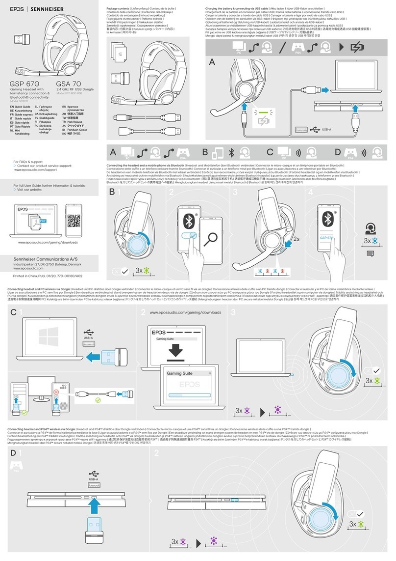 Sennheiser GSA 70 quick guide