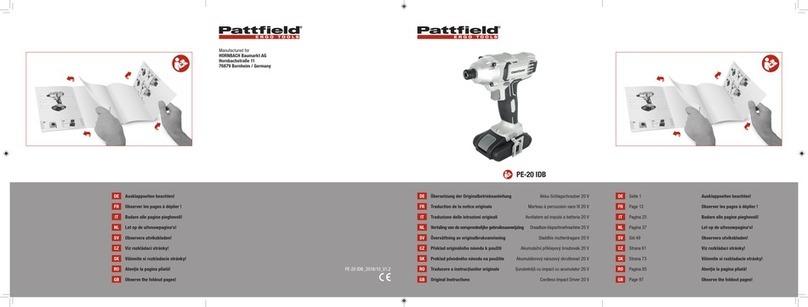 Pattfield Ergo Tools PE-20 IDB Original instructions