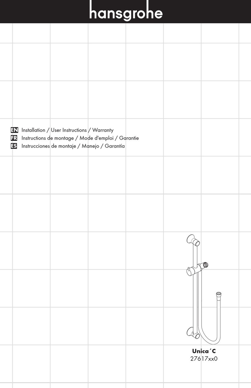 Hans Grohe Unica 'C 27617 0 Series Instruction Manual Hans Grohe Unica 'C 27617 0 Series Instruction Manual