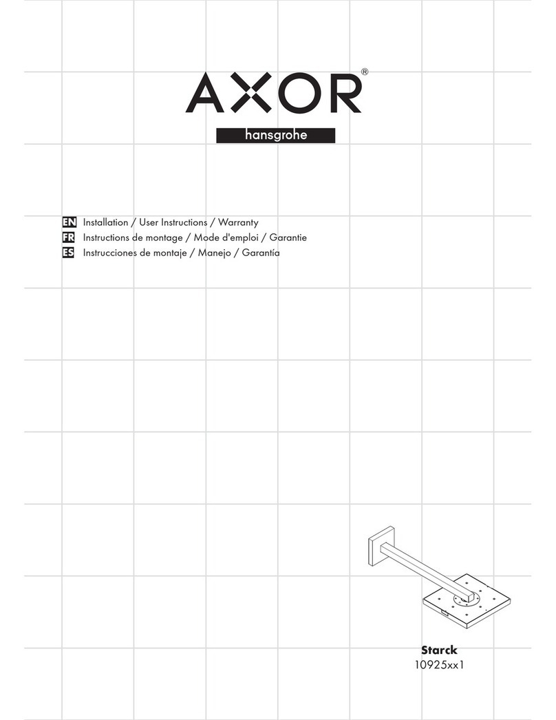 Hans Grohe AXOR Starck 10925 1 Series Instruction Manual Hans Grohe AXOR Starck 10925 1 Series Instruction Manual