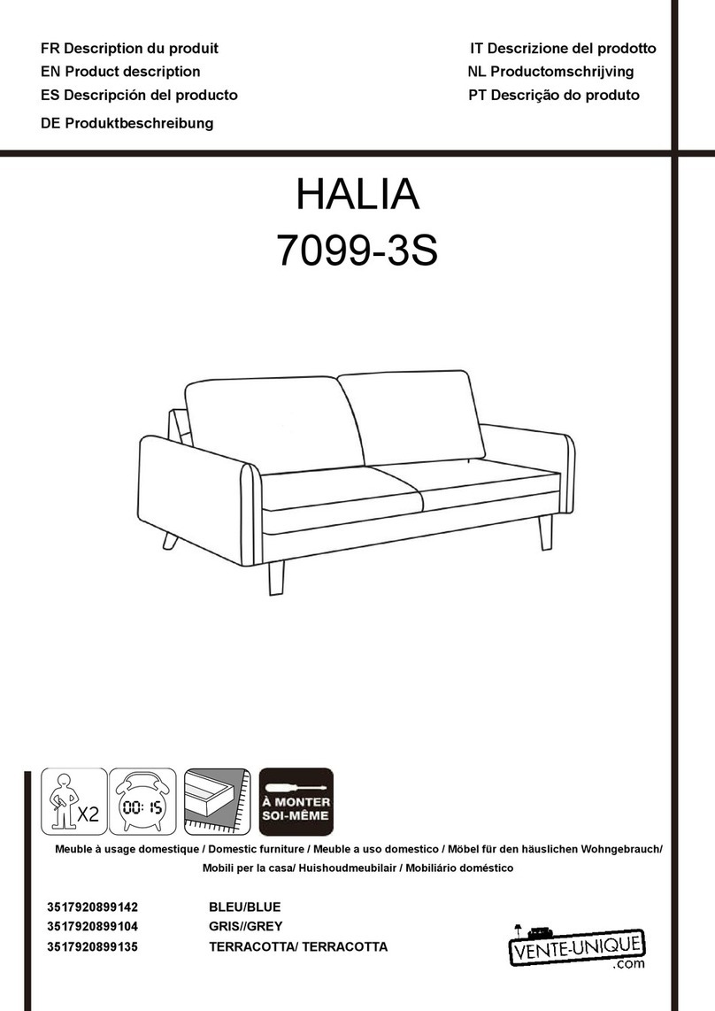 Vente Unique HALIA 7099-3S Product description