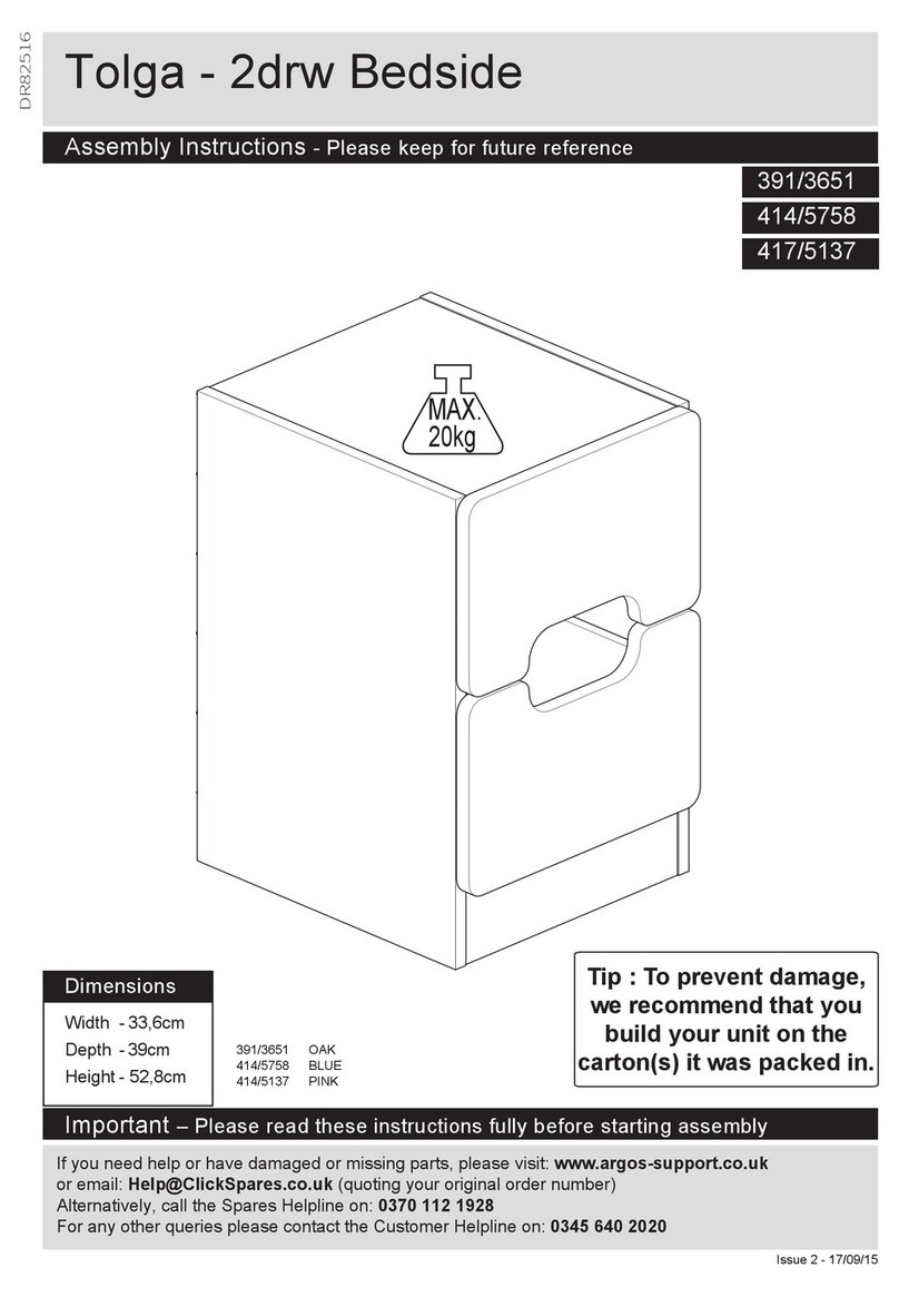 Argos Tolga 414/5758 Assembly instructions