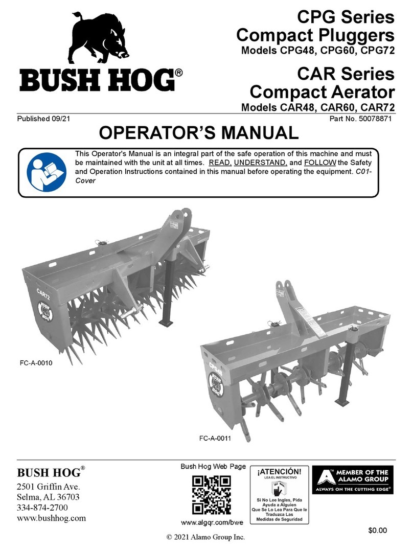 Bush Hog CPG Series User manual