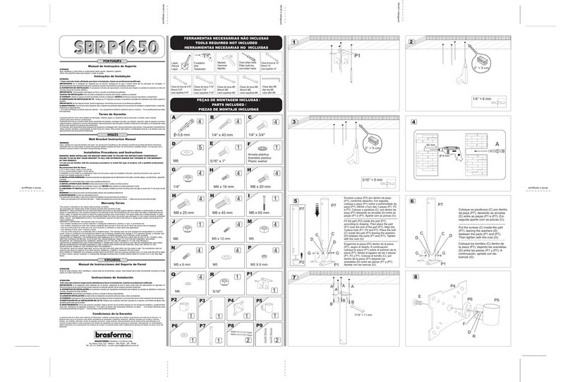 Brasforma SBRP1650 instruction manual