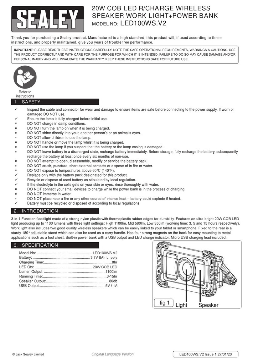 Sealey LED100WS.V2 manual