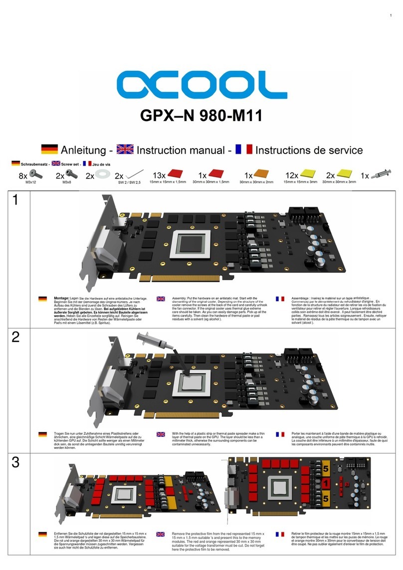 Alphacool GPX-N 980-M11 User manual